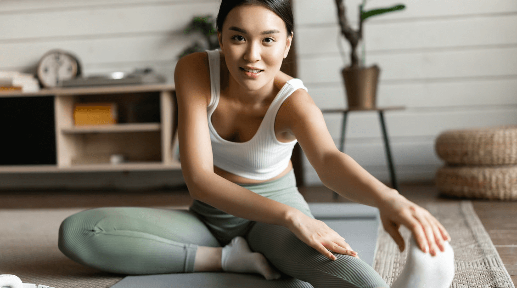 Woman ready for a workout