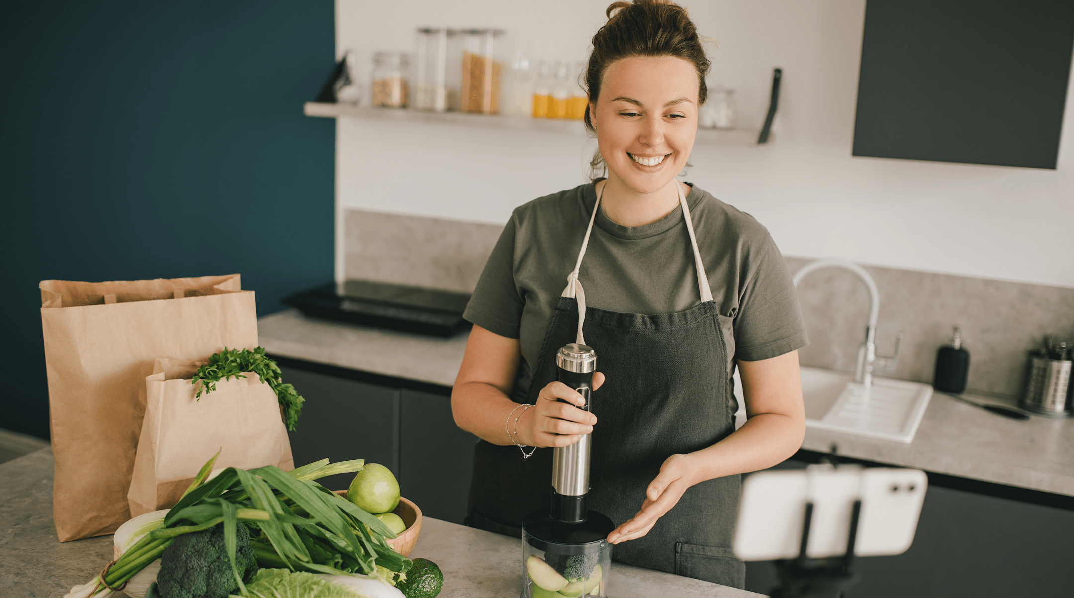 Person preparing a meal